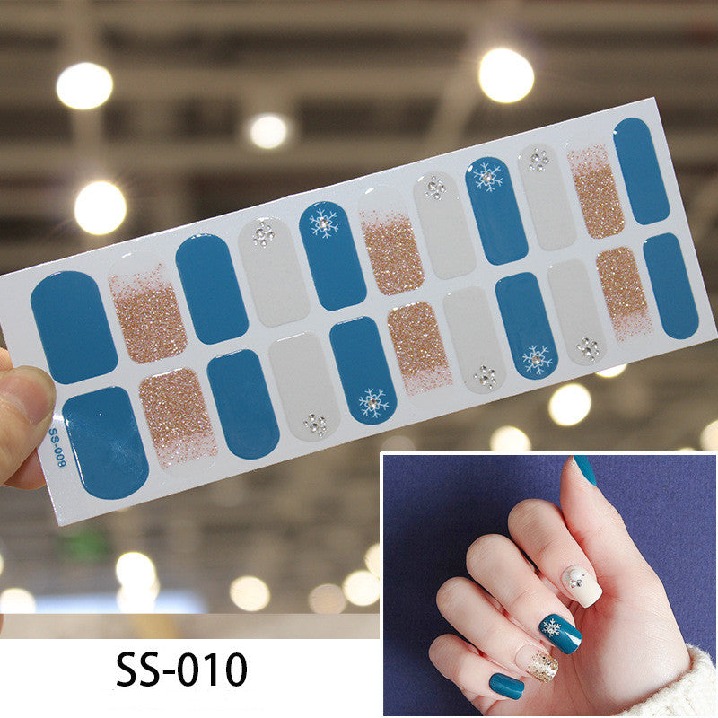 3D Laser Nagelstickers – Goud & Kleur