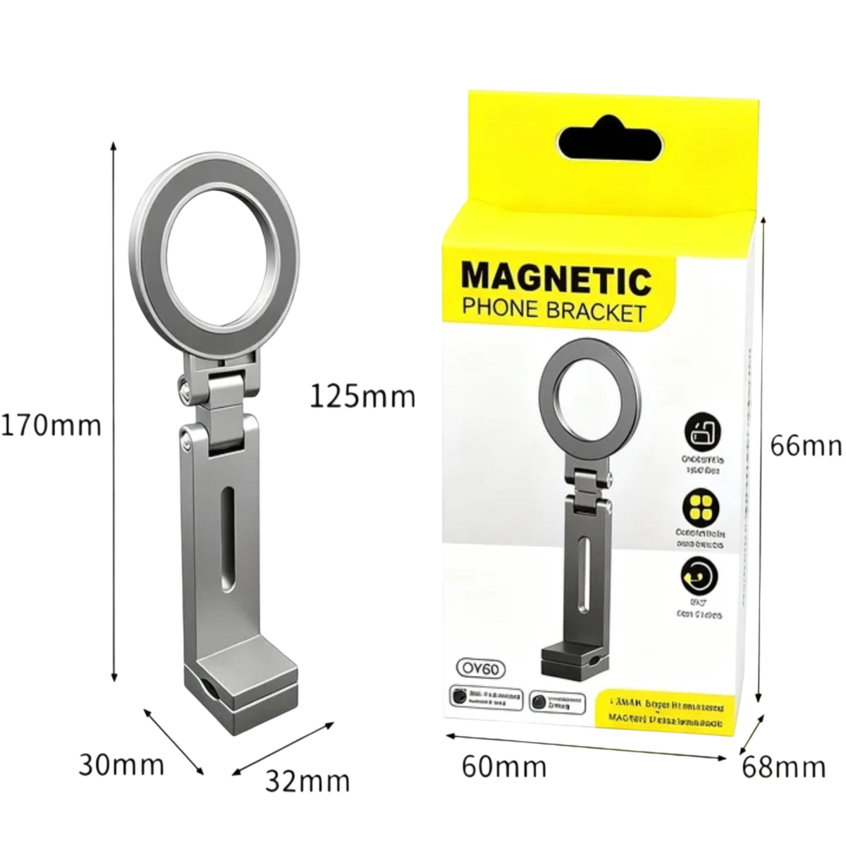 Magnetische Telefoonhouder – 360° Draaibaar